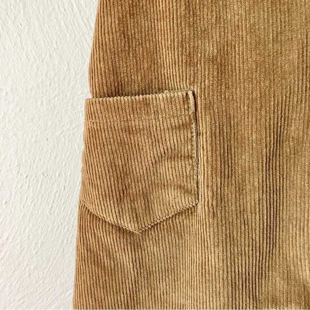 Little James Clothing Tan Corduroy Overalls